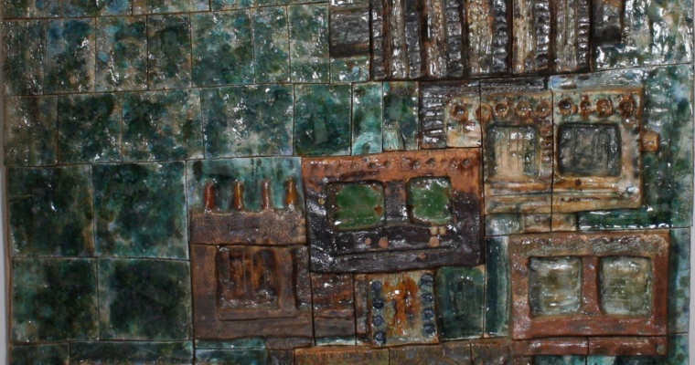Hans de Jong monumental tile scene