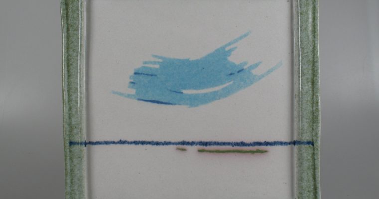 Hans de Jong landscape dish/tile