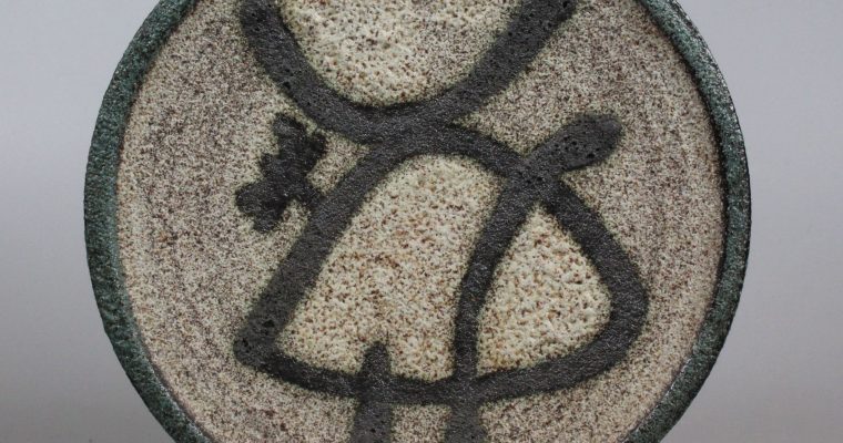 Jaap Dommisse COBRA-style ceramic plate