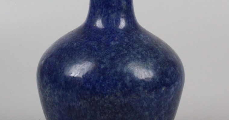 Alice van Mourik blue art pottery vase