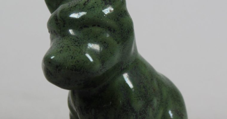 Johgus Bornholm art pottery Schnauzer figurine