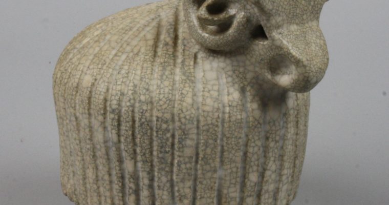 Gerda Wijmans studio pottery ram figurine