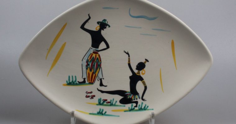 Schmider Keramik Zell 1950’s Anneliese Beckh plate