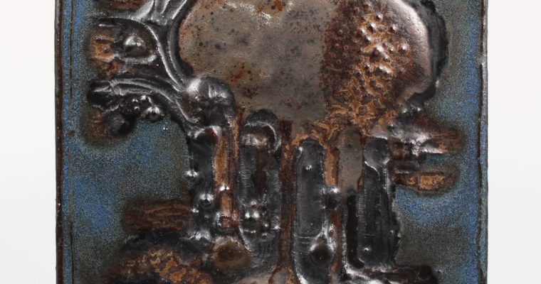 Rogier Vandeweghe Amphora Belgium mid-century plaque