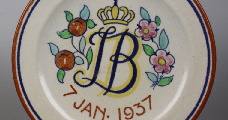 Goedewaagen plate Juliana/Bernard 1937