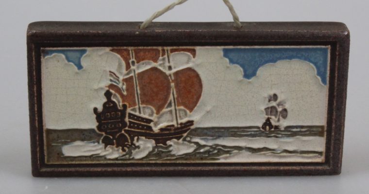 Westraven Utrecht cloisonne tile ship