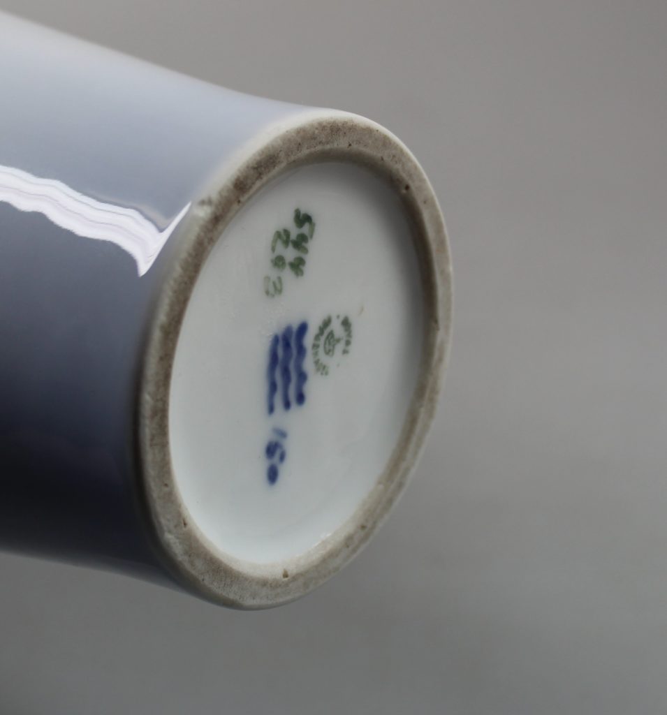 Royal Copenhagen porcelain vase art nouveau