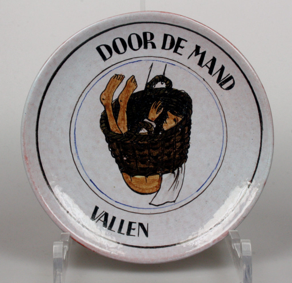 Perignem Belgium humorous wall plate