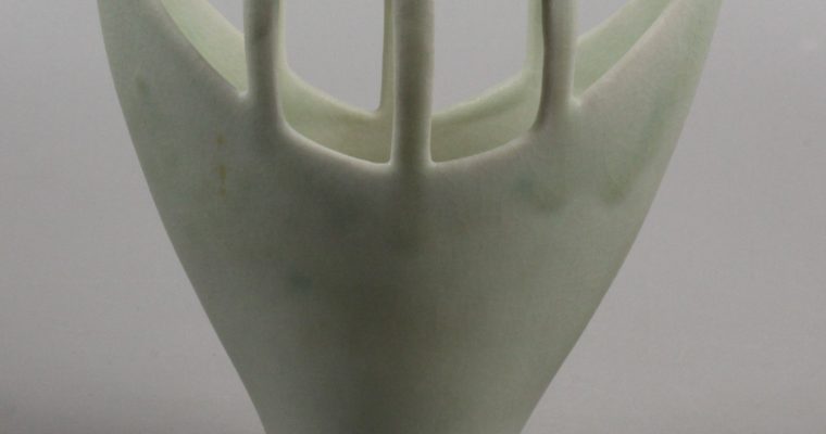 Gerburg Karthausen porcelain open vase