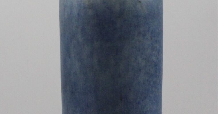 Suson Hubrecht blue art pottery vase