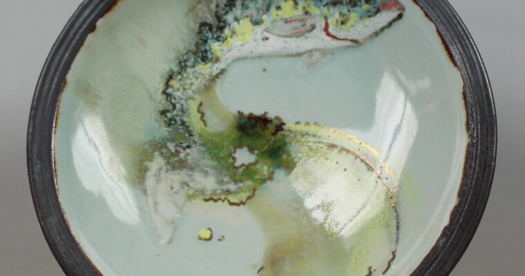 Roger Cockram (b. 1947) handturned porcelain bowl