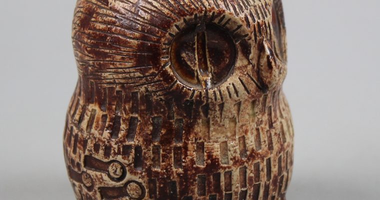 Hans de Jong (1932-2011) owl figurine